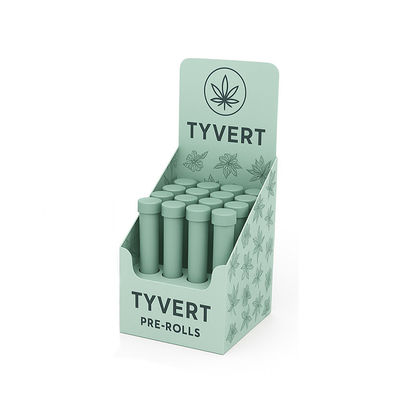 プリロールチューブ用カスタム卓上段ボールディスプレイスタンドトレイ