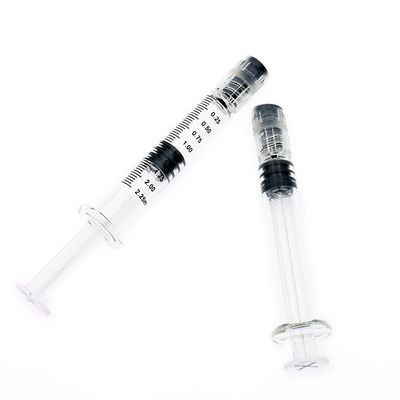 濃縮物オイルの再使用可能な軽打のスポイトのための2.25ml Luerロックのガラス スポイト