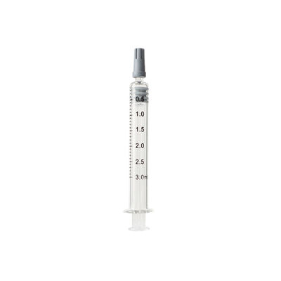 純粋なオイルのために再使用可能なLuerのスリップ ガラス3ml Luerロックのスポイト