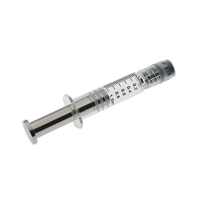 医学等級1ml Luerロックのガラス スポイトの金属のプランジャー
