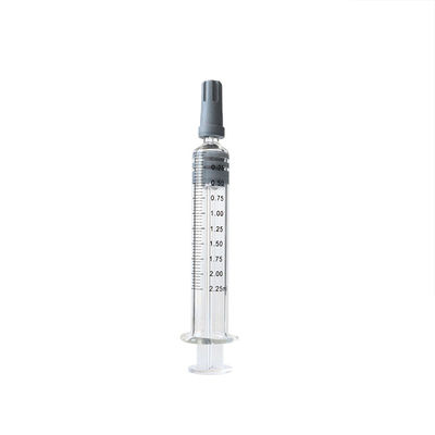 麻CBDオイルのためのLuer再使用可能な生殖不能のロックのガラス スポイト2.25ml