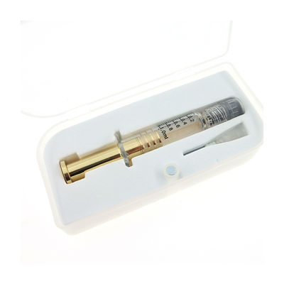 金属の銀または金属の金のプランジャーが付いているホウケイ酸ガラス1mL Luerロックのスポイト