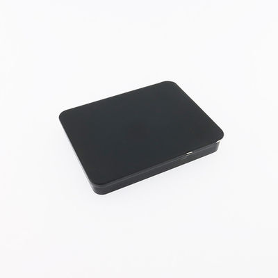 黒い金属の共同ホールダーの箱5pcsは前にインド大麻の長方形の錫箱を転がす