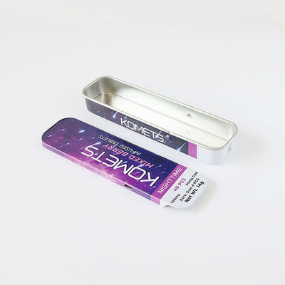 携帯用長方形のスライドの上の子供のVapeのカートリッジのための抵抗力がある錫箱