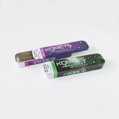 携帯用長方形のスライドの上の子供のVapeのカートリッジのための抵抗力がある錫箱