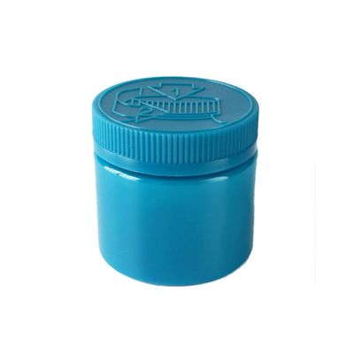 6oz押下げの青いプラスチック雑草の瓶及び子供の証拠の帽子を回すため