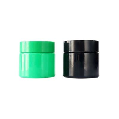 注文色の麻の花の瓶のプラスティック容器3ozのインド大麻の貯蔵
