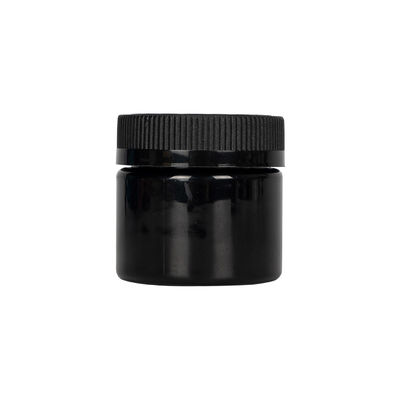 KushのパックのChildproofふたの黒のプラスチック雑草の瓶の臭いの証拠気密ペット瓶