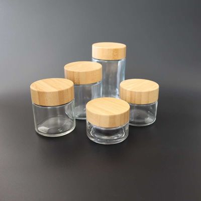 2-6ozガラス雑草の隠匿物の瓶の子供の証拠のタケふたガラスの第8瓶