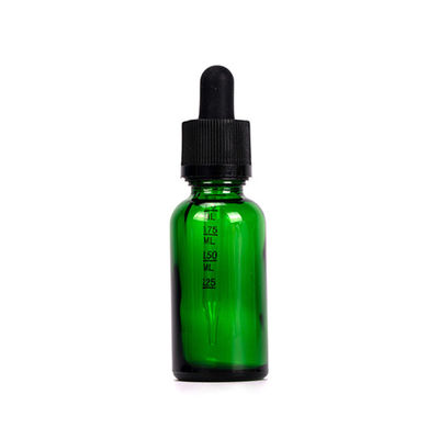 30ml 1ozの大麻油のための子供の抵抗力がある上が付いているこはく色のガラス点滴器のびん