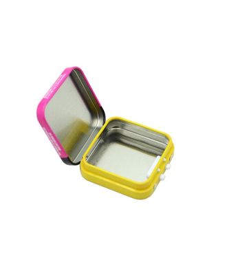 子供のキャンデーのミントのための抵抗力がある正方形の錫箱の食品等級の金属の錫