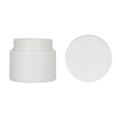 3oz不透明で白いペット抵抗力があるプラスチック雑草の瓶の子供