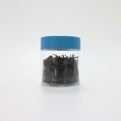 90ml 3オンス容量 ガラスの雑草のボトルと子供に耐えるスクリューキャップ