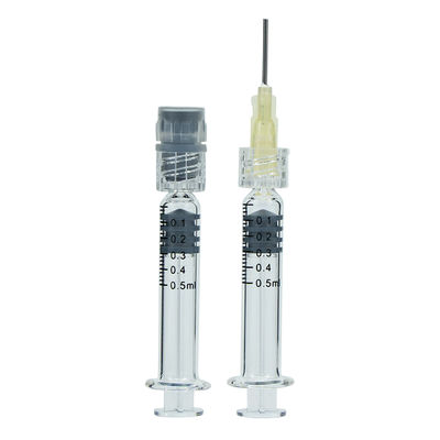 0.5ml ルアー スリップ ルアー ロック ボロシリケート ガラス 注射器 CBD オイル