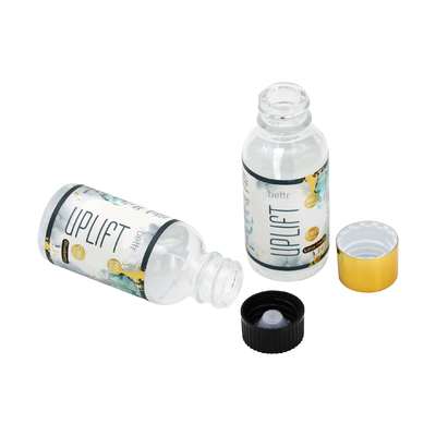 カスタムロゴ濃縮化粧品ジャー30mlガラスオイルボトル