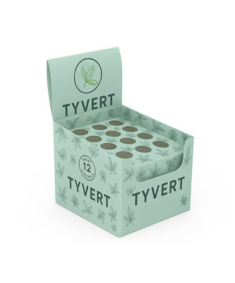 ポップトップチューブ用のカスタム紙カウンタートップディスプレイ