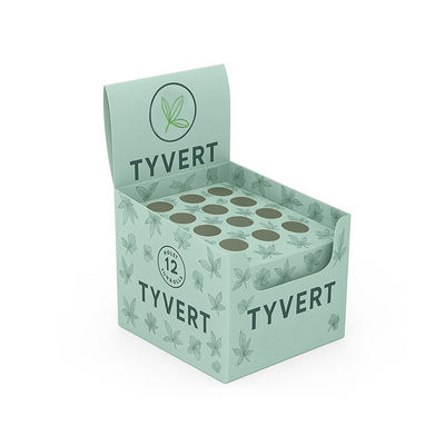 Custom Cardboard Display Box Printed Pop Top Tube Plastic Counter Paper Packaging Display Boxes for Retail Pre Roll Store