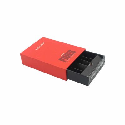 エンボス加工マルチパックプレロールジョイントペーパーボックス包装、マッチコンパートメント付き